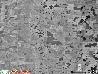 Oak Gulch township, South Dakota satellite photo by USGS