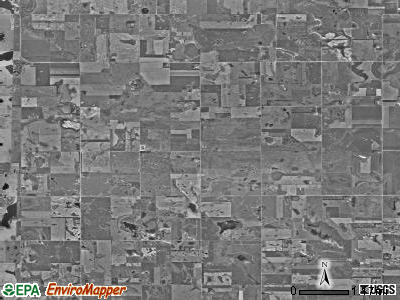 Wheatland township, South Dakota satellite photo by USGS