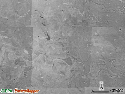 Beck township, South Dakota satellite photo by USGS