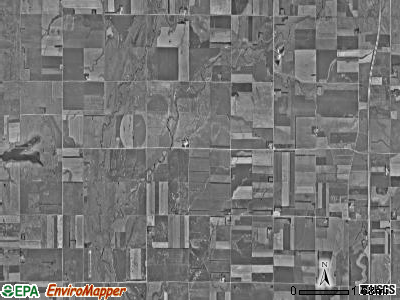 Lura township, South Dakota satellite photo by USGS