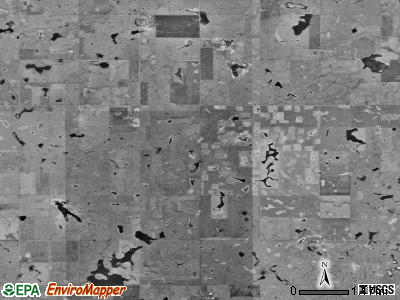 O'Neil township, South Dakota satellite photo by USGS