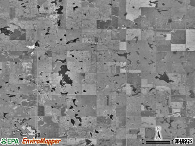 Saratoga township, South Dakota satellite photo by USGS