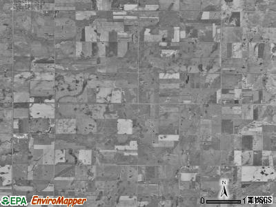 Olean township, South Dakota satellite photo by USGS