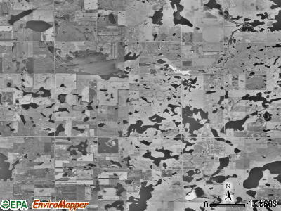 Cottonwood township, South Dakota satellite photo by USGS