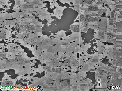 Blaine township, South Dakota satellite photo by USGS