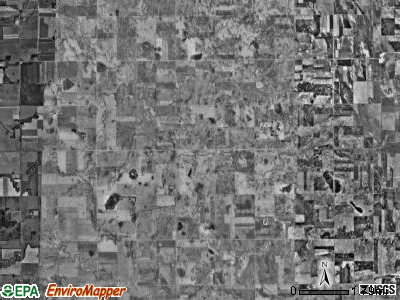 Vernon township, South Dakota satellite photo by USGS