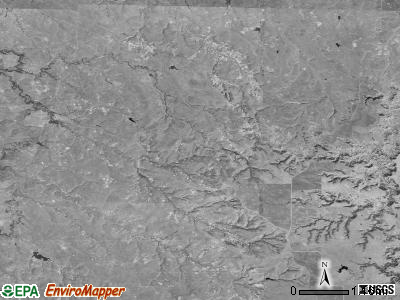Vrooman township, South Dakota satellite photo by USGS