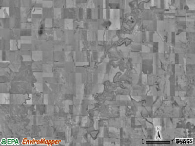 Jefferson township, South Dakota satellite photo by USGS