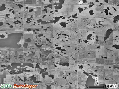 Thorp township, South Dakota satellite photo by USGS