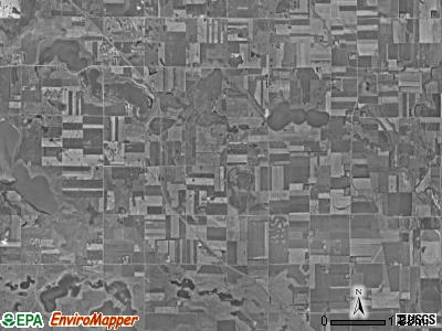 Fuller township, South Dakota satellite photo by USGS