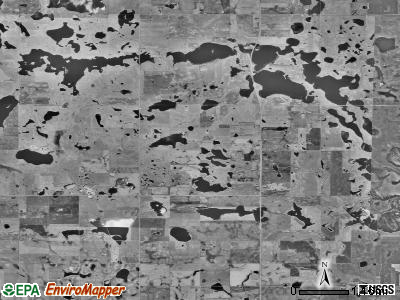 Maydell township, South Dakota satellite photo by USGS