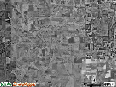 Adams township, South Dakota satellite photo by USGS