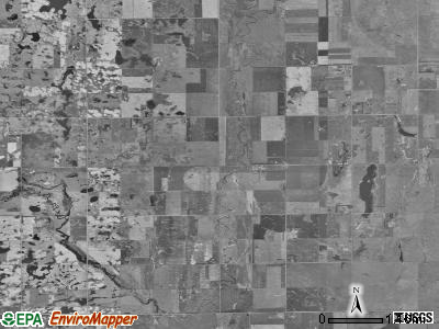 Groveland township, South Dakota satellite photo by USGS