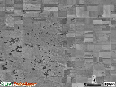 Orient township, South Dakota satellite photo by USGS