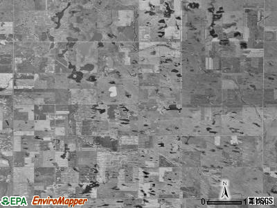 Hillsdale township, South Dakota satellite photo by USGS