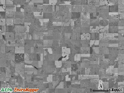 Spring township, South Dakota satellite photo by USGS