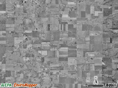 Raymond township, South Dakota satellite photo by USGS