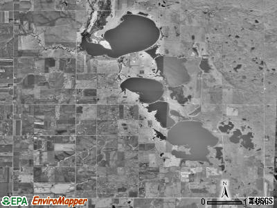 Rome township, South Dakota satellite photo by USGS