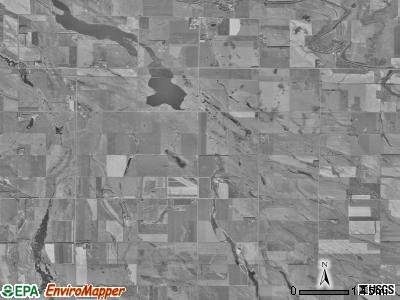 Lodi township, South Dakota satellite photo by USGS