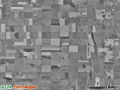 Belle Plaine township, South Dakota satellite photo by USGS