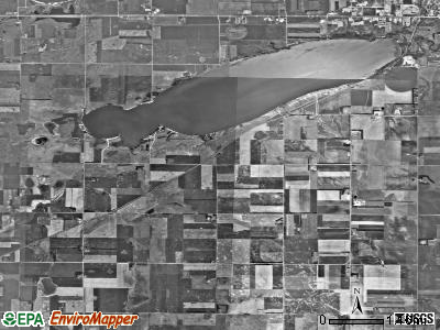 Pelican township, South Dakota satellite photo by USGS