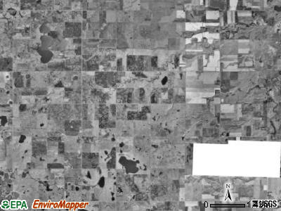 Glenwood township, South Dakota satellite photo by USGS