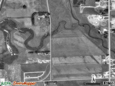 Sheridan township, South Dakota satellite photo by USGS