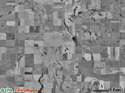 Carlton township, South Dakota satellite photo by USGS