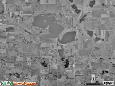 Tulare township, South Dakota satellite photo by USGS