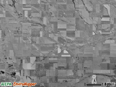 Crandon township, South Dakota satellite photo by USGS