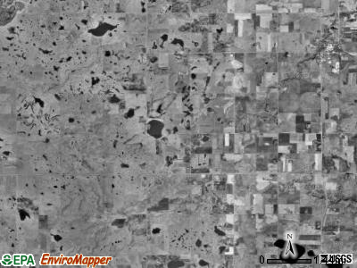 Herrick township, South Dakota satellite photo by USGS
