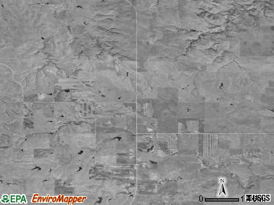 Upper Red Owl township, South Dakota satellite photo by USGS