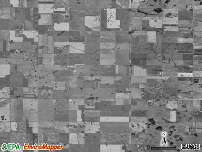 Burdette township, South Dakota satellite photo by USGS