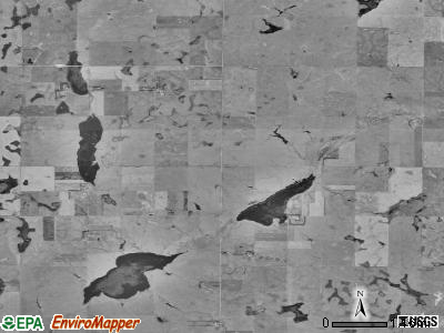 Valley township, South Dakota satellite photo by USGS
