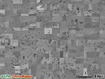 Alden township, South Dakota satellite photo by USGS