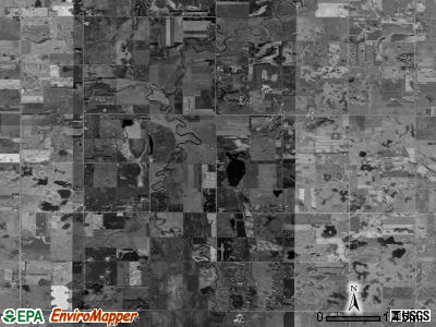 Buffalo township, South Dakota satellite photo by USGS