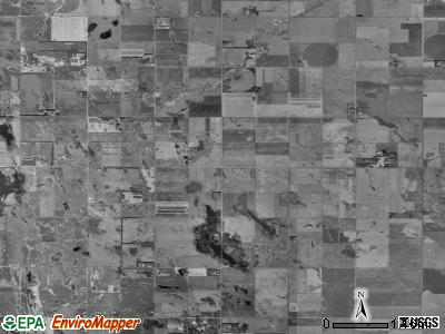 Belmont township, South Dakota satellite photo by USGS