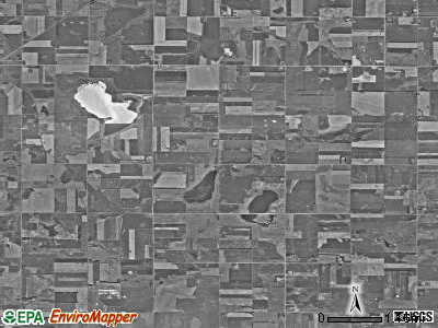 Dixon township, South Dakota satellite photo by USGS