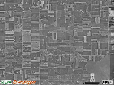 Opdahl township, South Dakota satellite photo by USGS