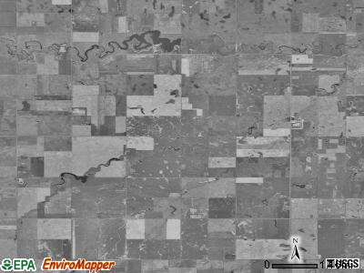 Greenleaf township, South Dakota satellite photo by USGS
