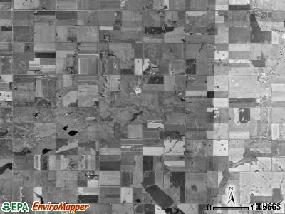 Milford township, South Dakota satellite photo by USGS
