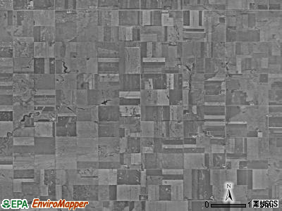 Rosedale township, South Dakota satellite photo by USGS