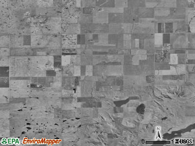 Ree Heights township, South Dakota satellite photo by USGS