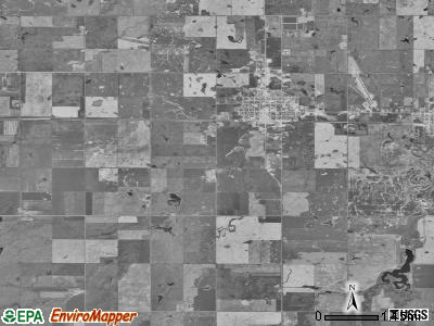 Miller township, South Dakota satellite photo by USGS
