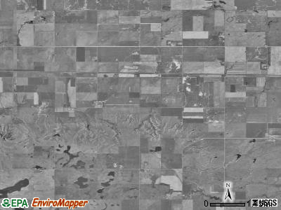 Midland township, South Dakota satellite photo by USGS