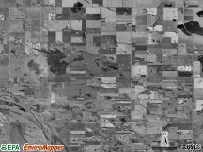 Fairfield township, South Dakota satellite photo by USGS