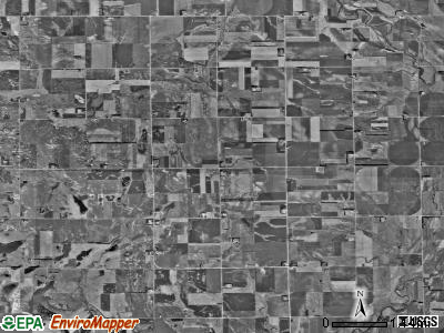 Preston township, South Dakota satellite photo by USGS