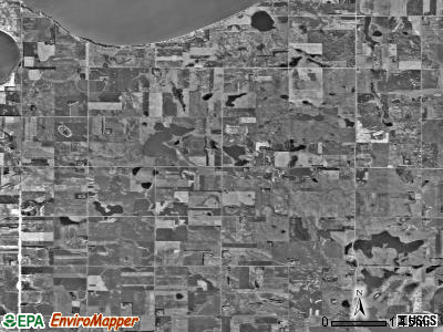 Laketon township, South Dakota satellite photo by USGS