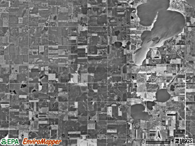 Badger township, South Dakota satellite photo by USGS