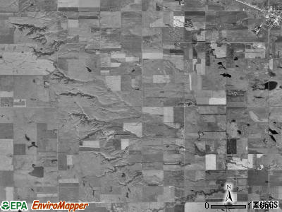 Hulbert township, South Dakota satellite photo by USGS